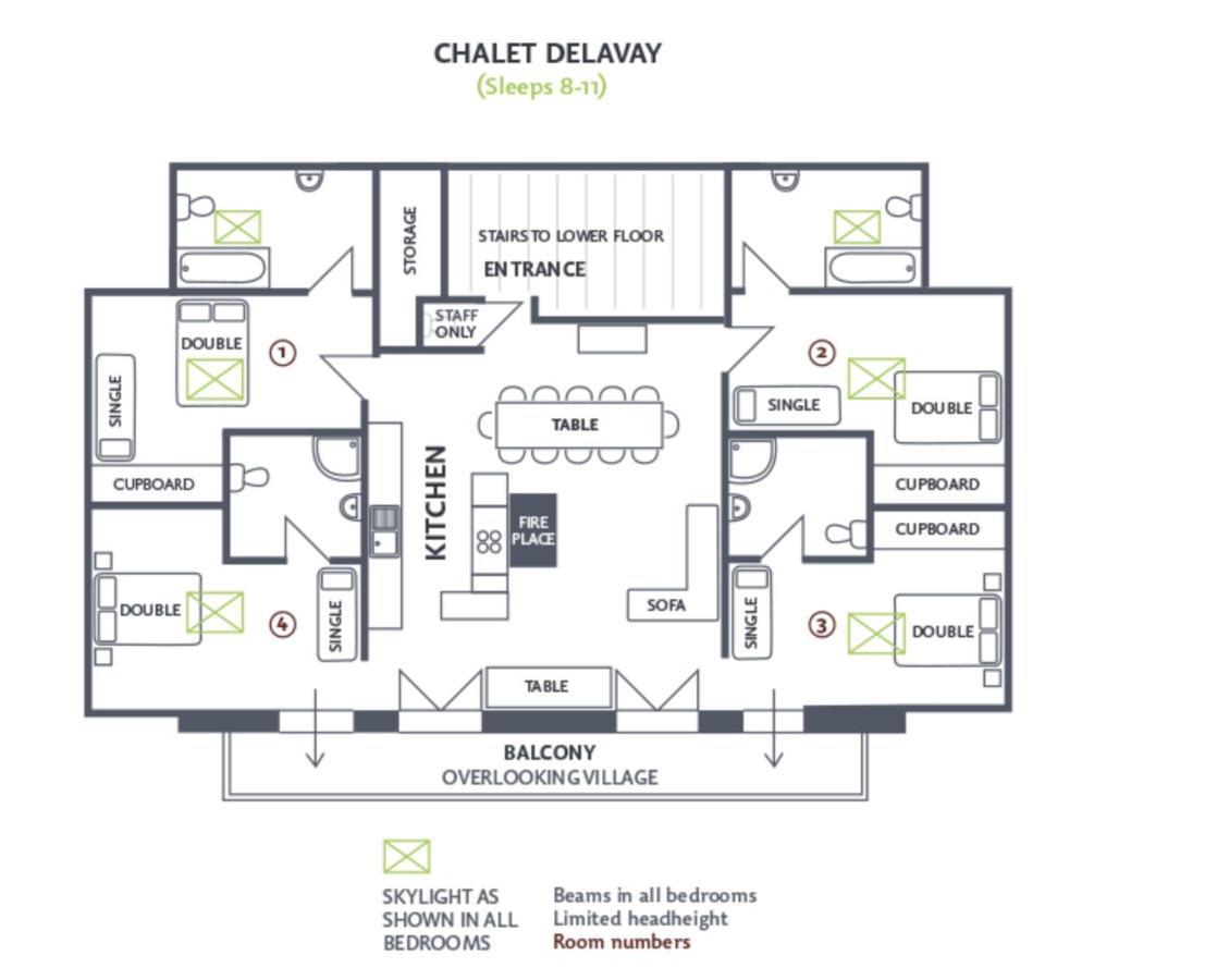 Residences Delavay Les Pistes 莱热 外观 照片
